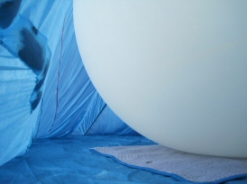 Inside the balloon bag