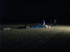 Balloon bags at night